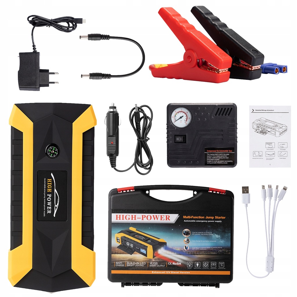 POWERBANK ROZRUCHOWE JUMP STARTER BOOSTER 89800mAh 10934796208