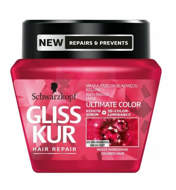 GLISS KUR ULTIMATE COLOR MASKA DO WŁOSÓW 300ML