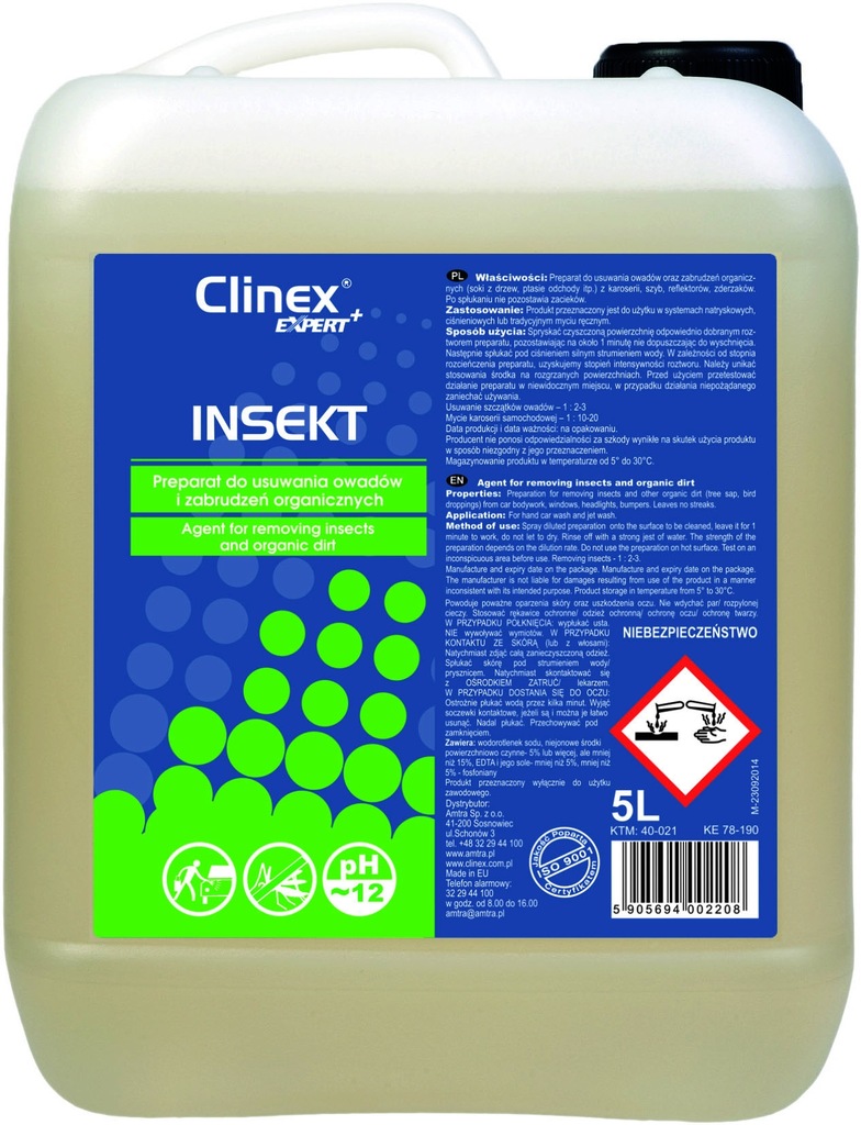 Clinex INSEKT Preparat do usuwania owadów 5l