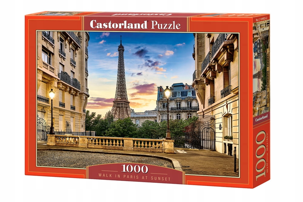 Puzzle 1000 Walk in Paris at sunset