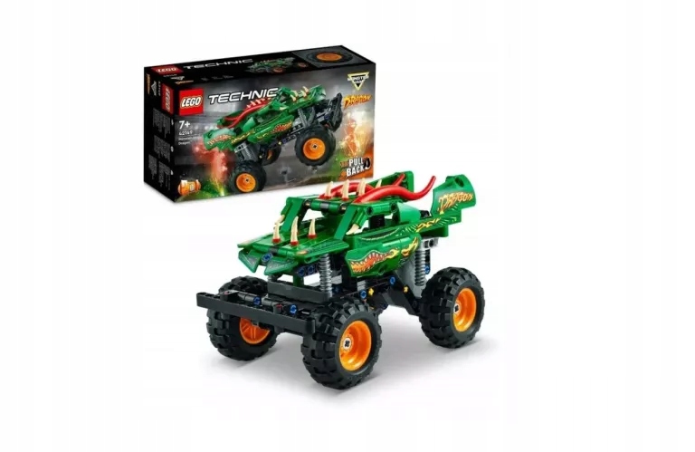 LEGO TECHNIC MONSTER JAM DRAGON NAPĘD PULLBACK 2W1