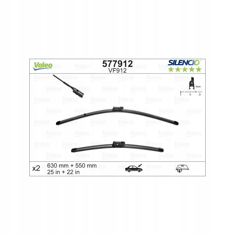 VALEO 577912 Pióro wycieraczki