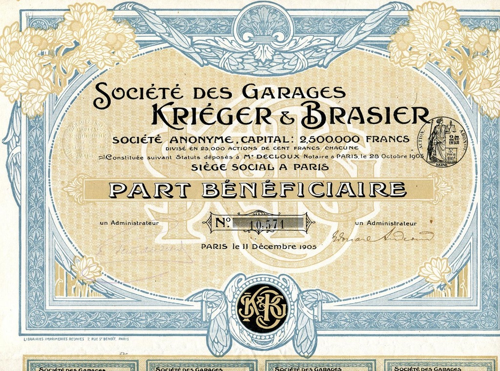 !2 AKCJE MOTO-FRANCJA! KRIEGER-BRASSIER! 1905!