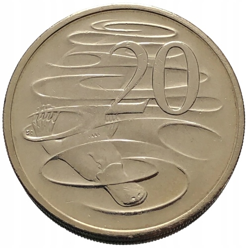 64750. Australia, 20 centów, 2007r.