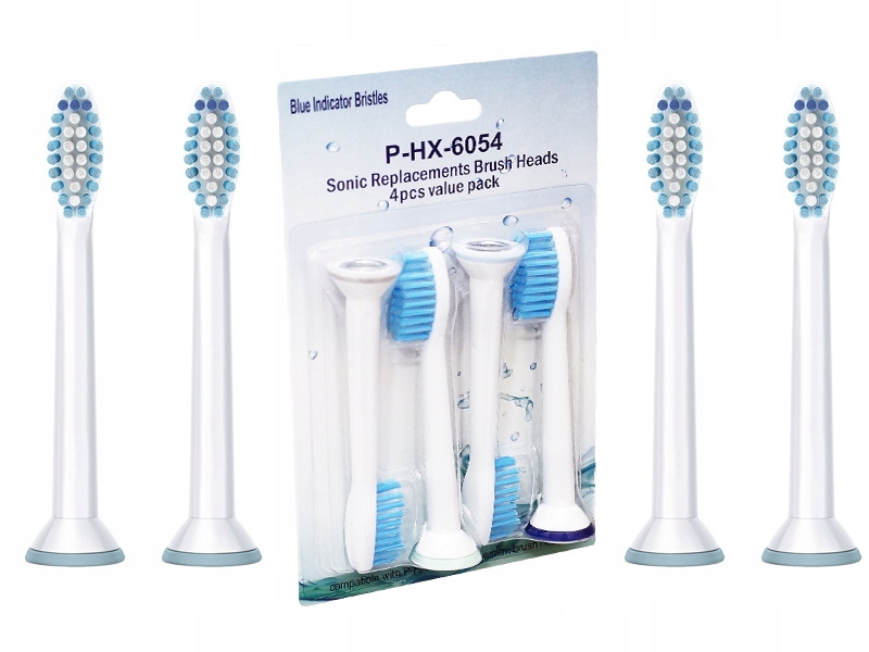 4x KOŃCÓWKI DO Sonicare SENSITIVE HX-6054 PHILIPS