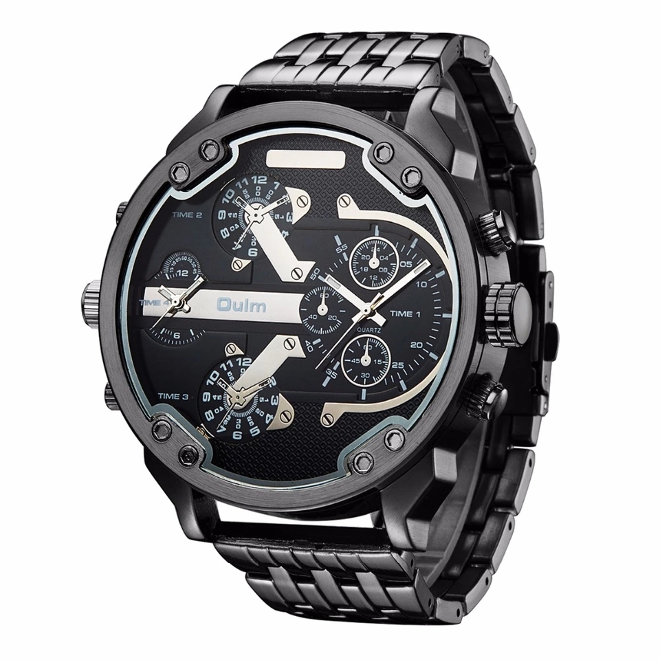 Zegarek m ski Oulm 3548 2 czasy bransoleta XXL 7282240548