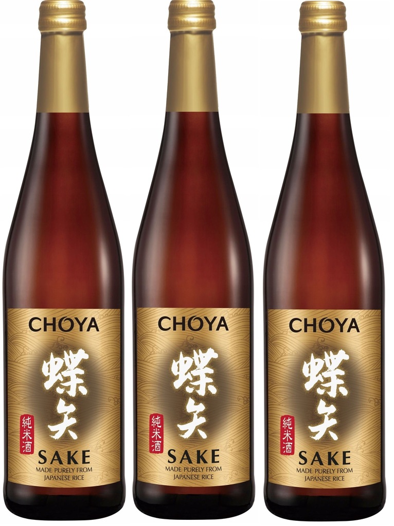 JAPOŃSKIE WINO RYŻOWE CHOYA SAKE 0,5L zestaw 3 win