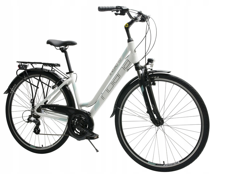 Rower damski INDIANA XRoad 1.0 21Bieg 28cal Biały 10465256701