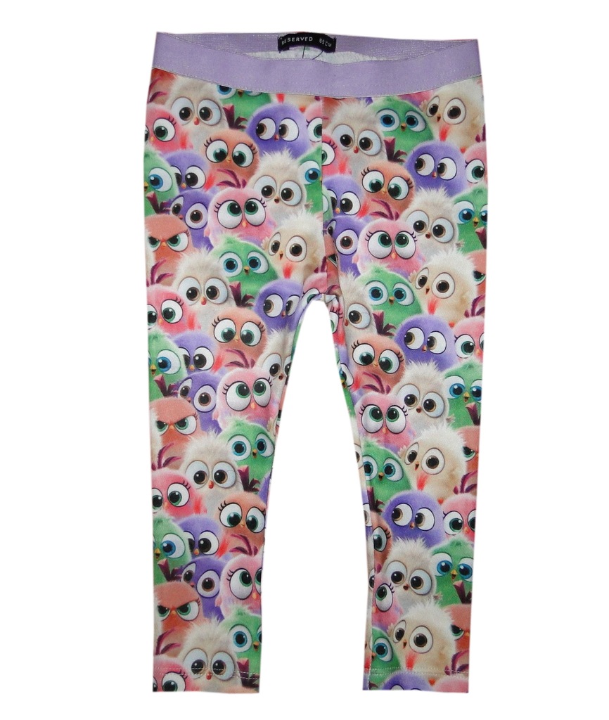 RESERVED 86 LEGGINSY SPODNIE ANGRY BIRDS