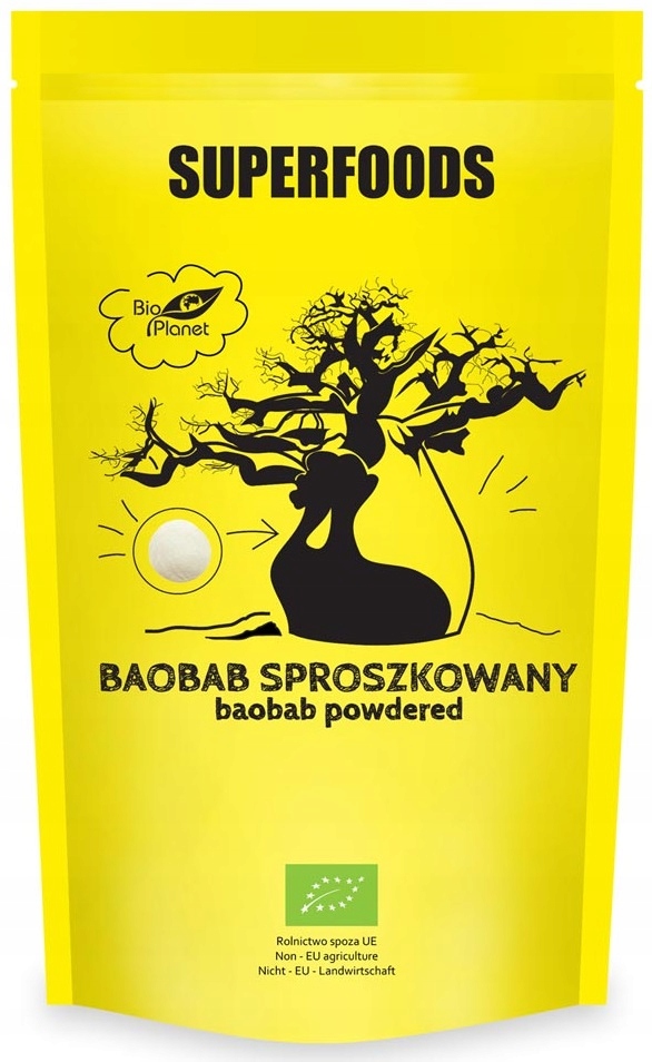 BAOBAB SPROSZKOWANY EKOLOGICZNY SUPERFOODS 150G