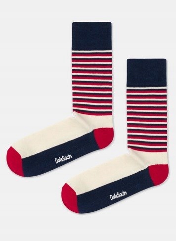 Skarpetki w kolorowe prążki Dots Socks 41-46