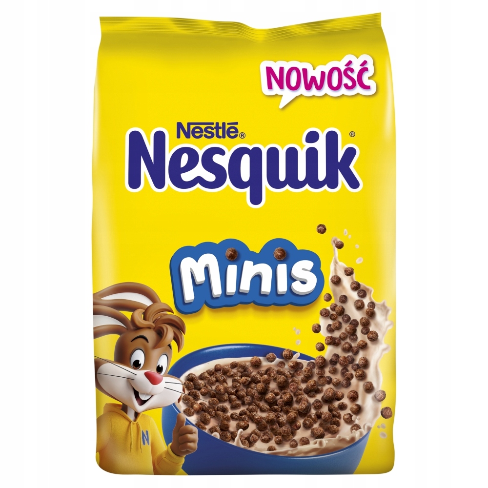 Nestlé Nesquik Minis Zbożowe kuleczki o smaku czekoladowym 400 g