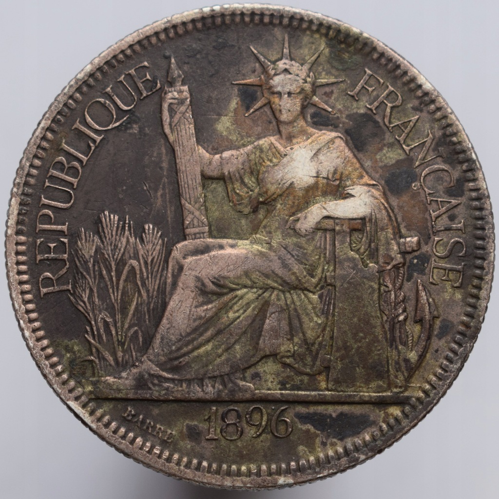 1896 Indochiny Francuskie - 1 piastr