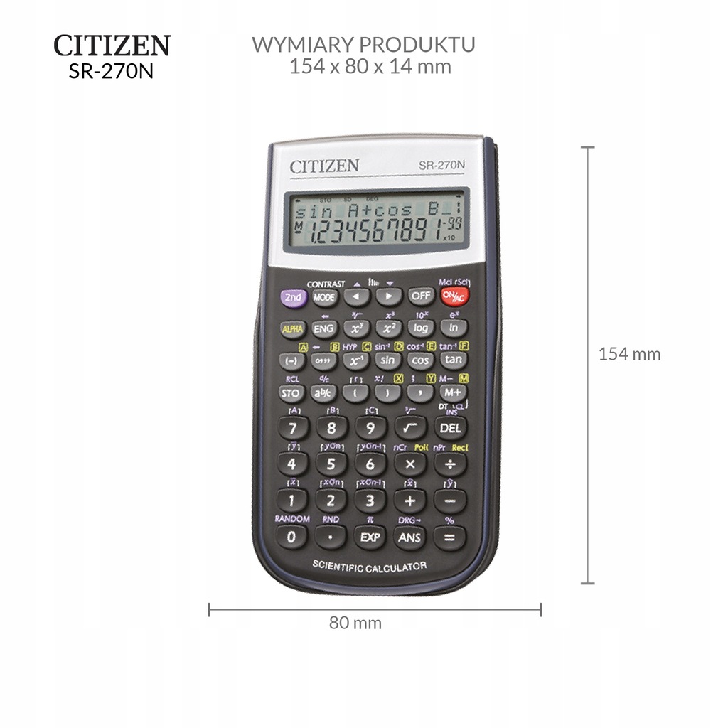 Купить Научный калькулятор CITIZEN SR-270N 236 функций: отзывы, фото, характеристики в интерне-магазине Aredi.ru