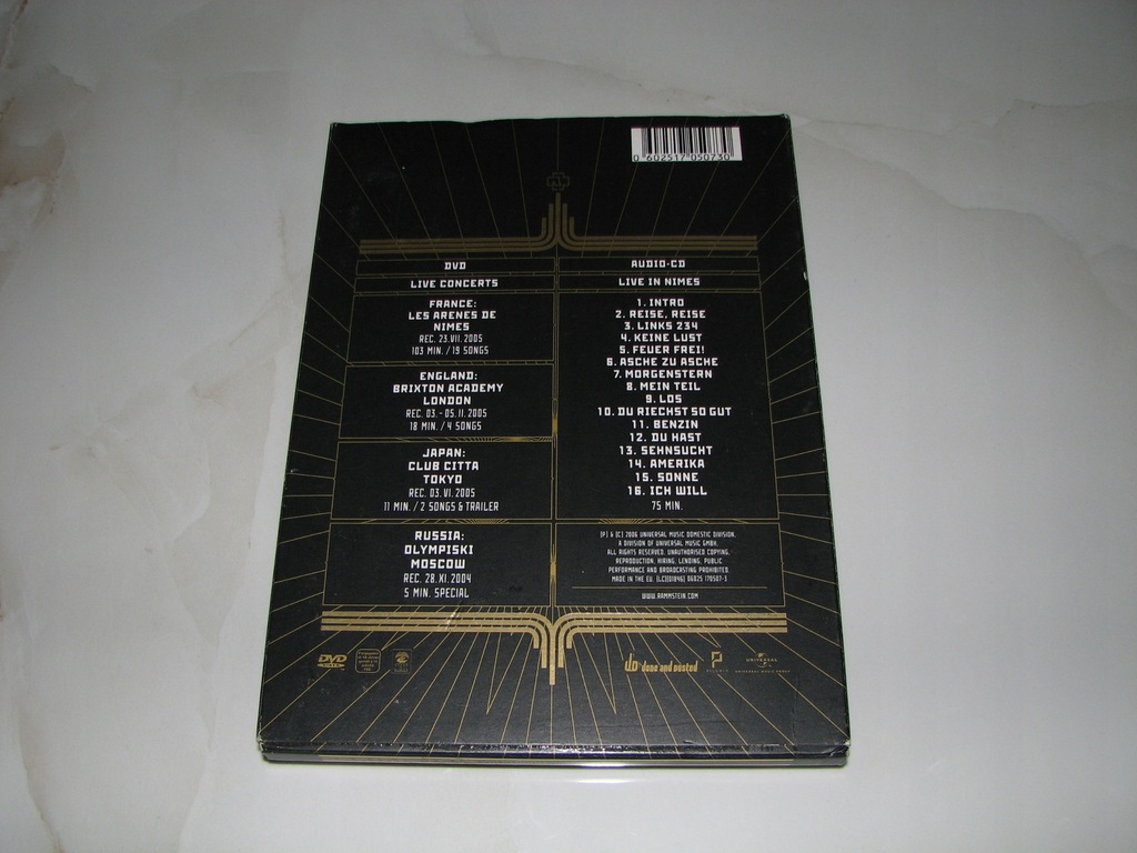 Купить Rammstein - Volkerball CD/DVD в диджипаке: отзывы, фото, характеристики в интерне-магазине Aredi.ru