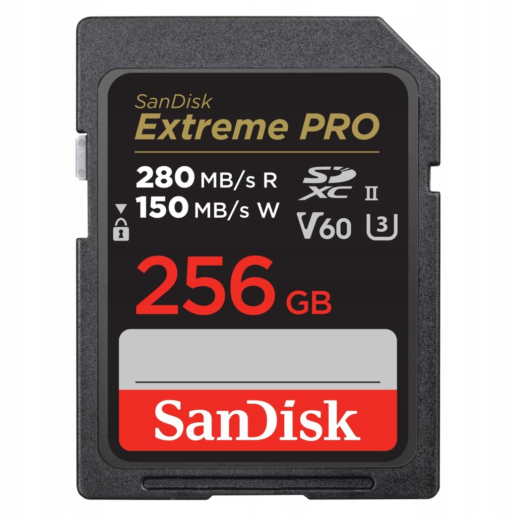 SANDISK EXTREME PRO SDXC 256GB 280/100 MBs V60