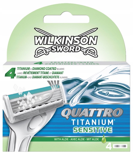 WILKINSON QUATTRO TITANIUM SENSITIVE 4 szt WKŁADÓW