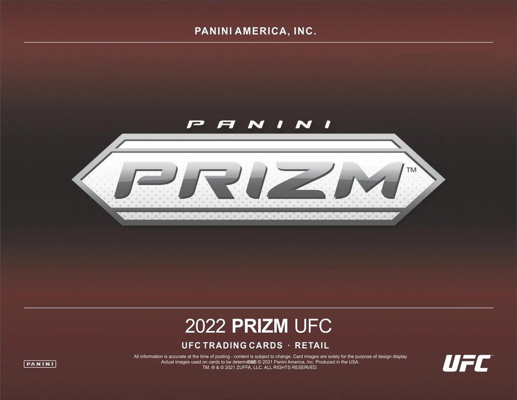Karty Panini UFC Prizm 2022 Retail Pack - 13152145684