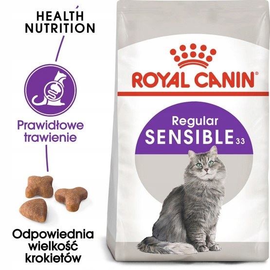 Royal Canin Sensible karma sucha dla kotów dorosłych, o wrażliwym przewodzi