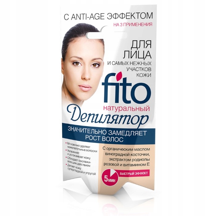 Fitokosmetik krem do depilacji twarzy, delikatny