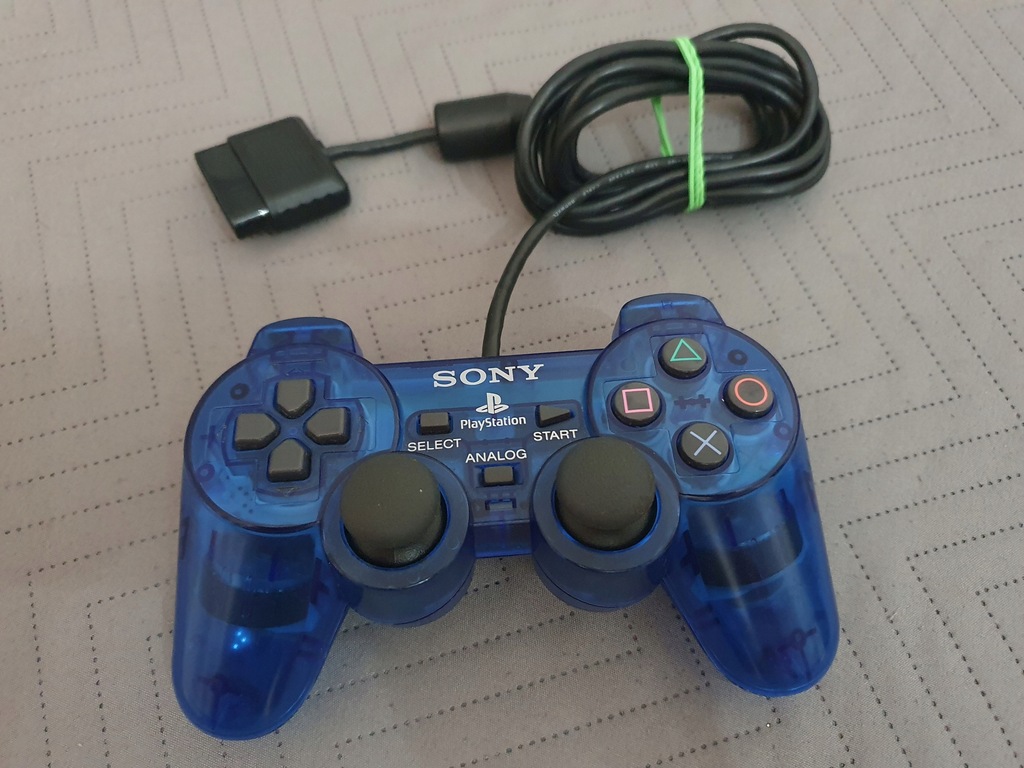 ORYG. PAD SONY PS2 OCEAN BLUE NIEBIESKI SCPH-10010