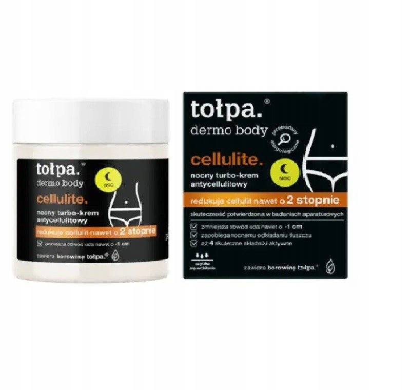 TOŁPA Dermo Body Cellulite. Nocny Turbo-Krem antycellulitowy 250ml