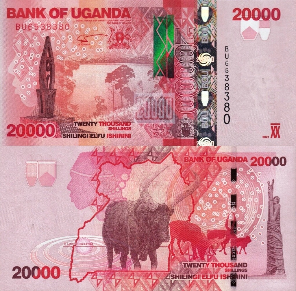 # UGANDA - 20000 SZYLINGÓW - 2021 - P-NEW - UNC