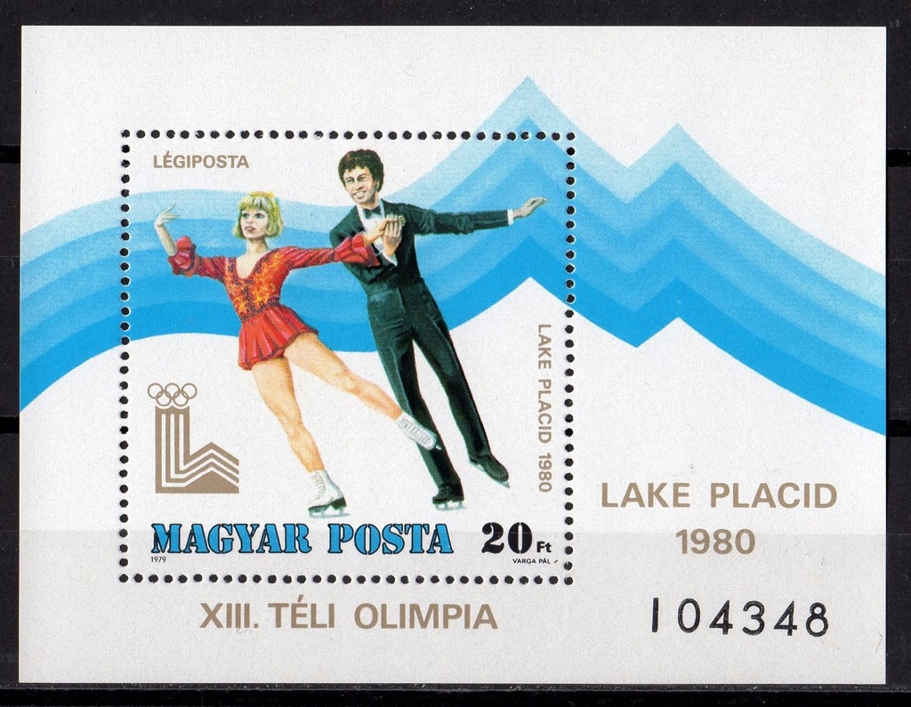 Węgry 1979 Znaczki Blok 140 ** sport igrzyska olimpijskie Olimpiada