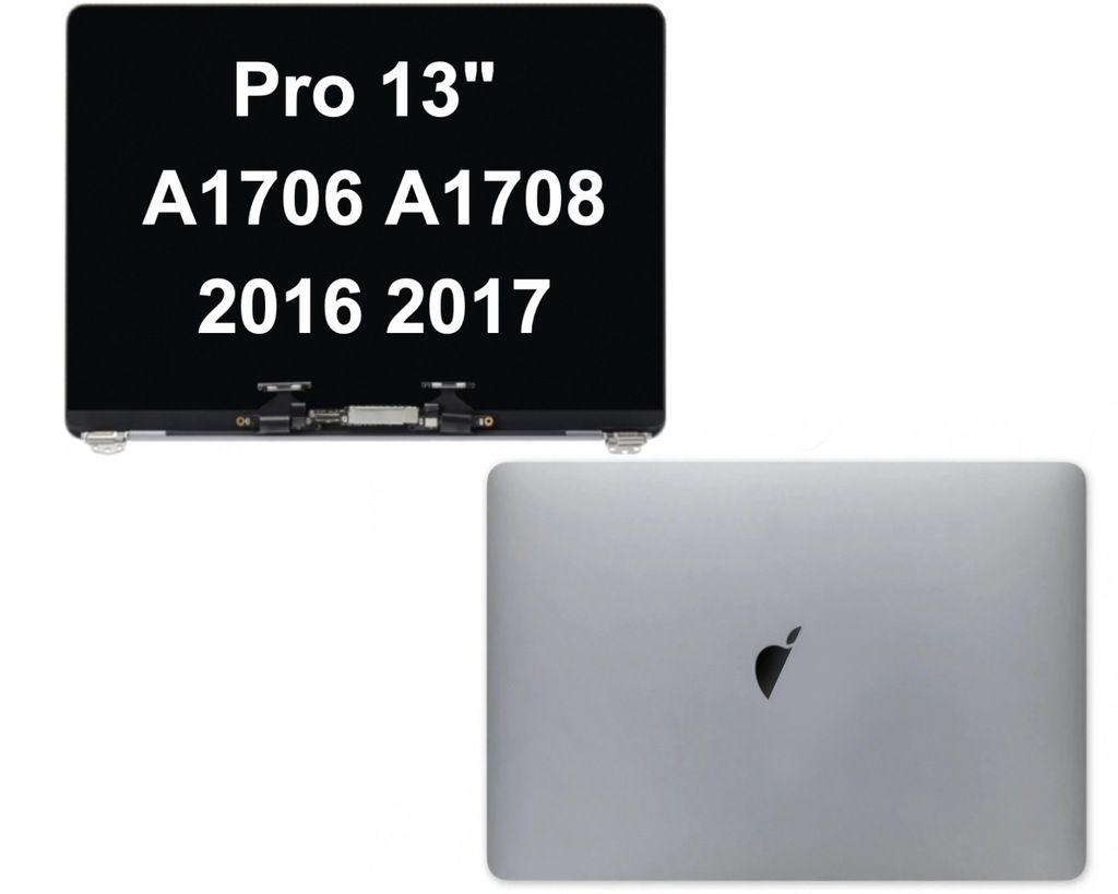 MATRYCA EKRAN Skrzydło Apple MacBook Pro 13" A1706 A1708 Space Gray Komplet