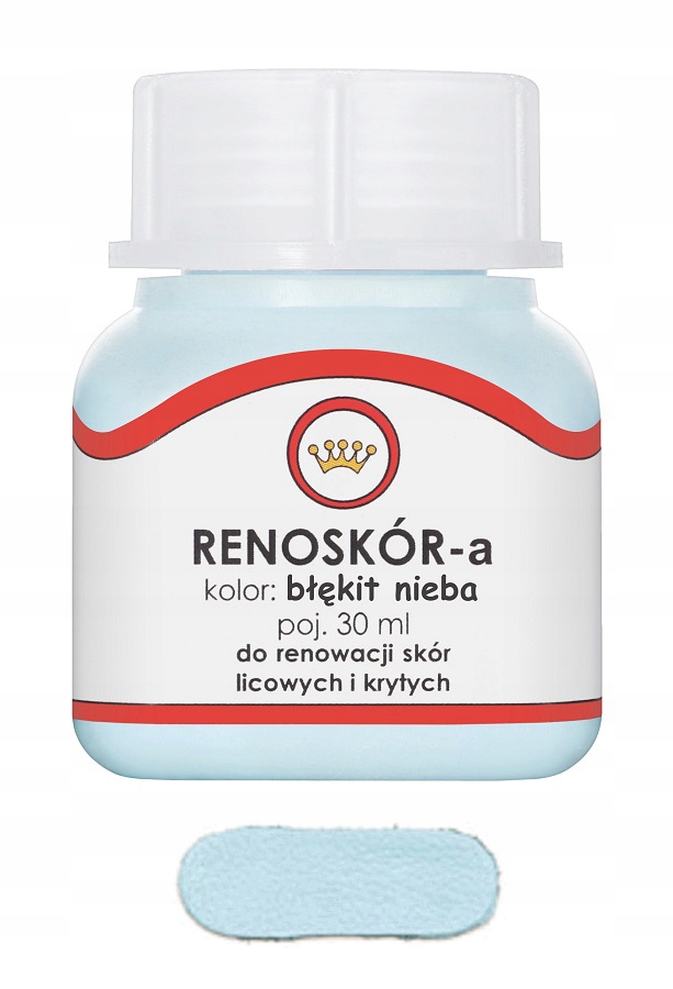 RENOSKÓR FARBA LAKIER DO SKÓRY BŁĘKIT NIEBA 30ml