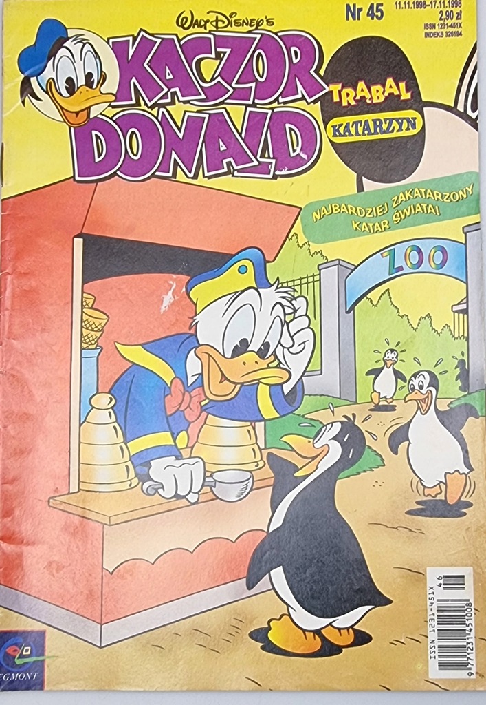 Kaczor Donald Nr 45 / 1998 czasopismo dla dzieci