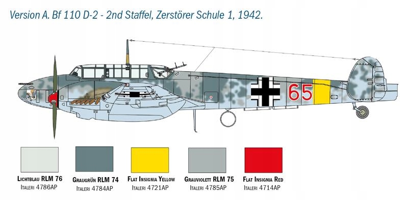 Купить Italeri 2794 Мессершмитт Bf 110 C/D 1:48: отзывы, фото, характеристики в интерне-магазине Aredi.ru