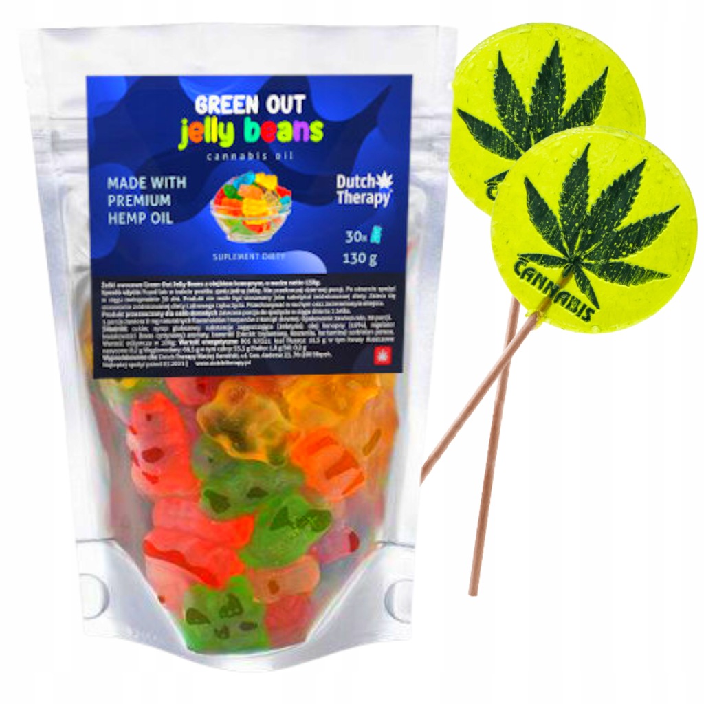 Żelki CBD Green Out Jelly Beans 250mg 30 szt. 12901546837 oficjalne