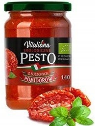 PESTO Z SUSZONYCH POMIDORÓW 140G BIO - NATURAVENA