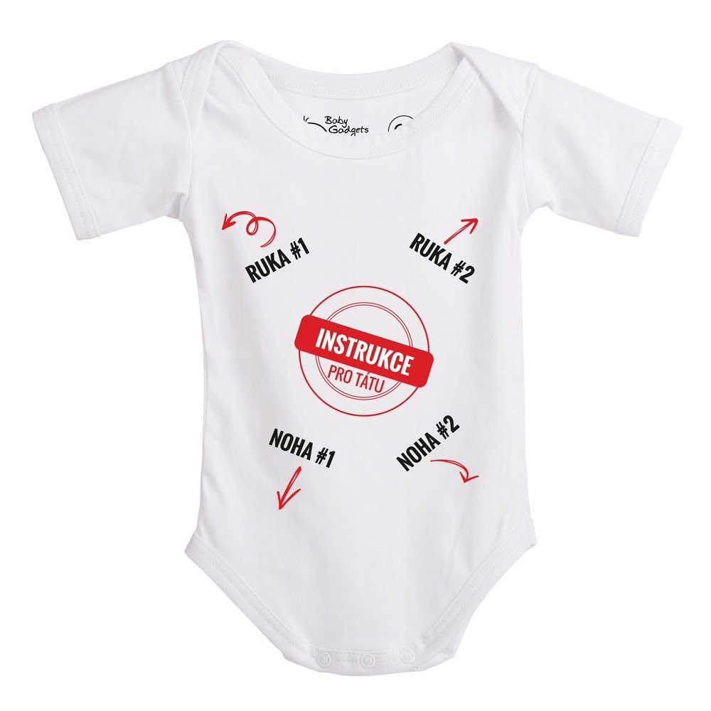 Baby Instructions - Body z instrukcją dla Taty (CZ