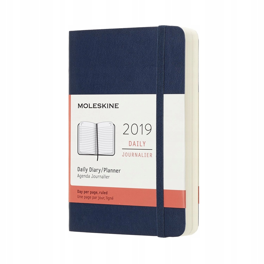 MOLESKINE kalendarz 2019 GRANATOWY S SOFT DZIENNY