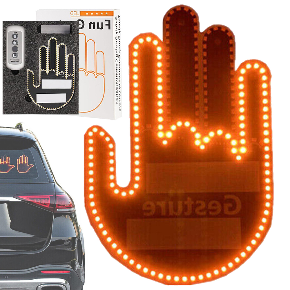 Światło gestów LED do TYLNĄ SZYBĘ SAMOCHODU 3 trybami gestów