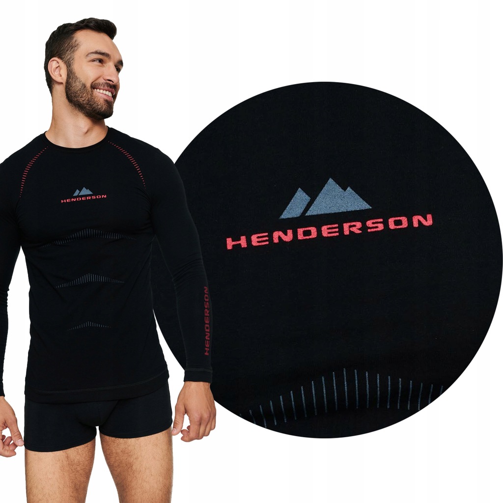 HENDERSON Koszulka Termoaktywna NORDIC Czarny XL