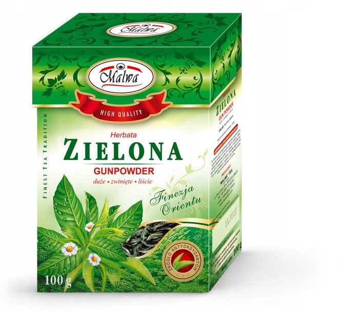 Herbata zielona gunpowder 100g MALWA TEA