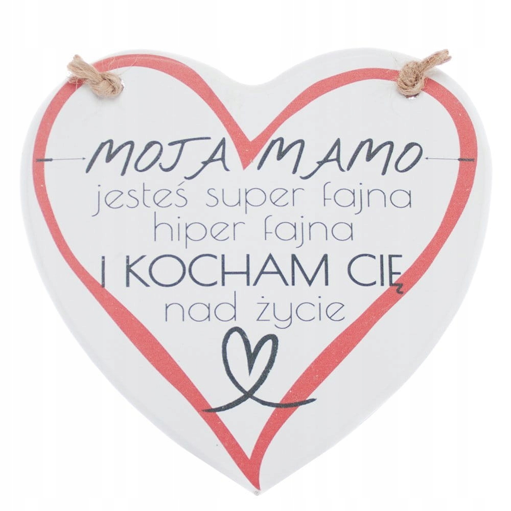 PREZENT NA WALENTYNKI DLA MAMY SERCE KOCHAM CIĘ