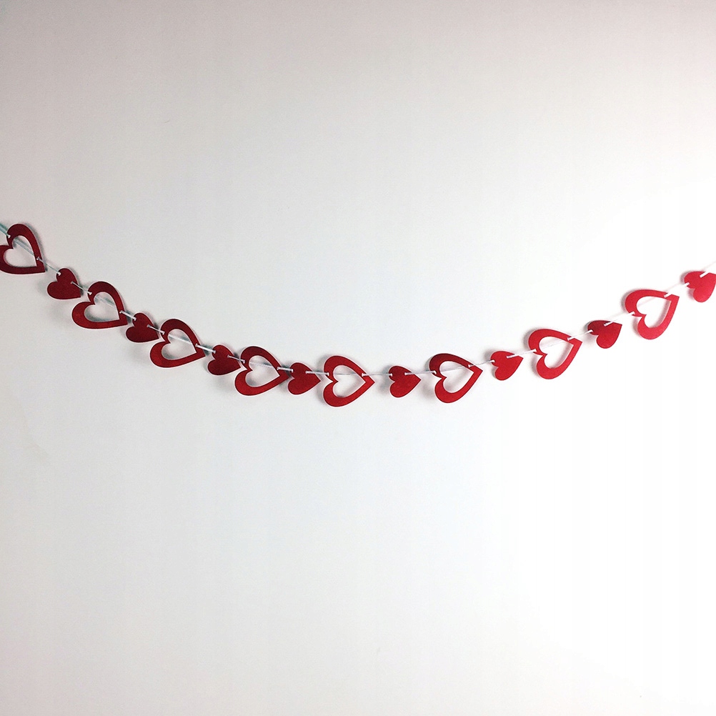 3 metry Włókninowa wstążka w kształcie serca Wstąż