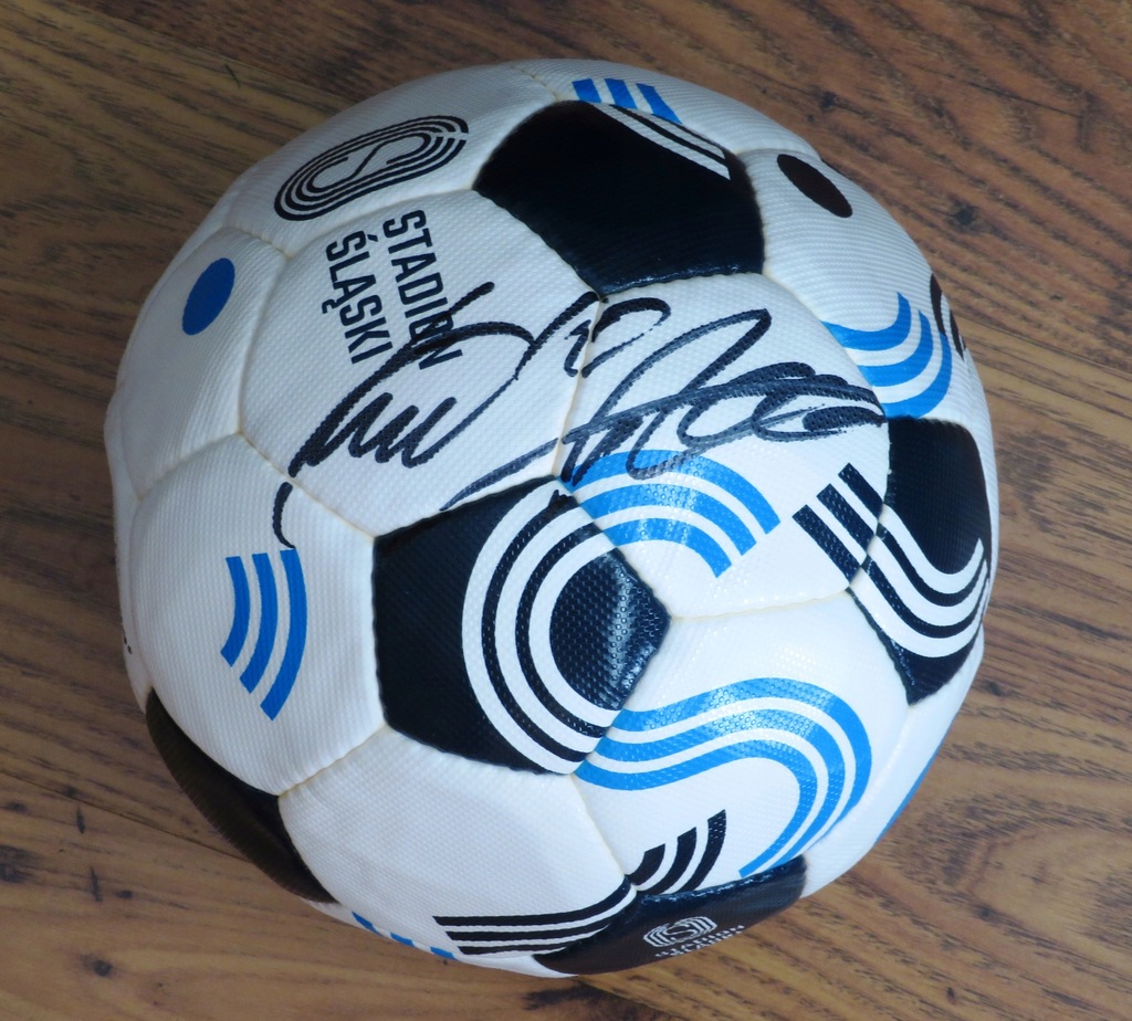 987 Piłka autograf Lukas Podolski