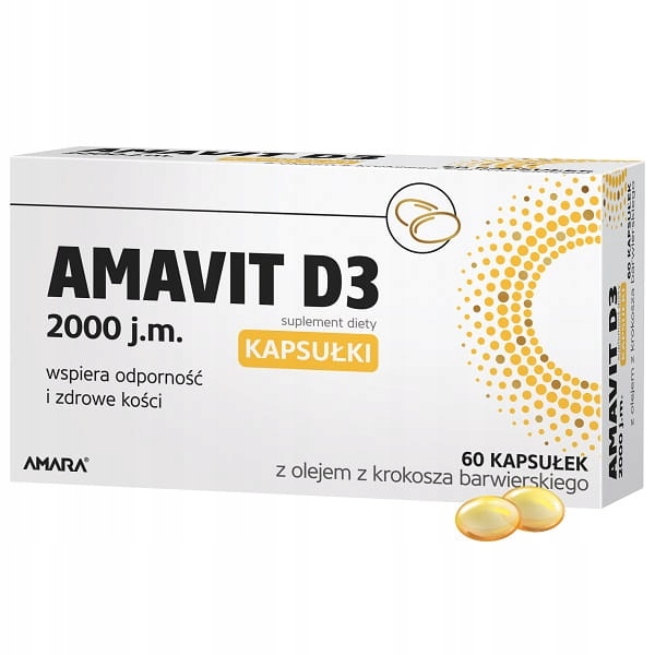 AMAVIT D3 2000 j.m. 60 kaps. Witamina D3