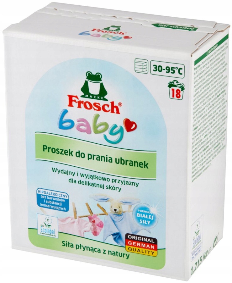 Frosch Baby Proszek do Prania Ubranek dla Dzieci Hipo 18 prań
