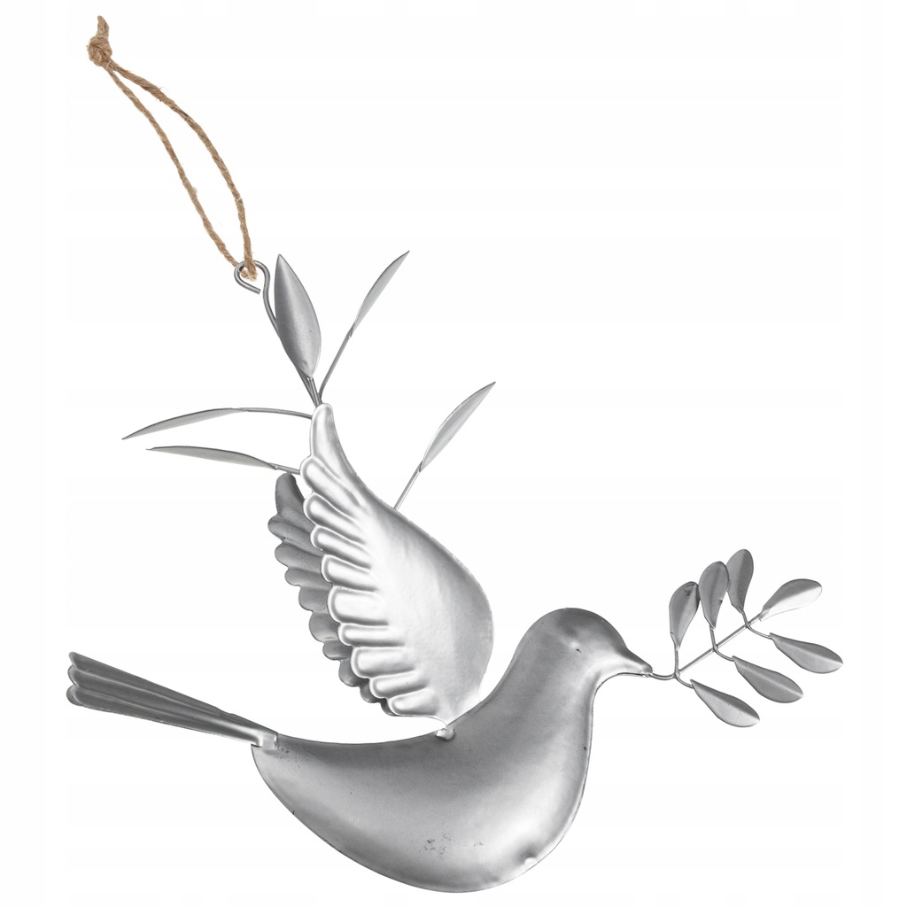 Metal Flying Dove Ornament Tree Crafts Statue