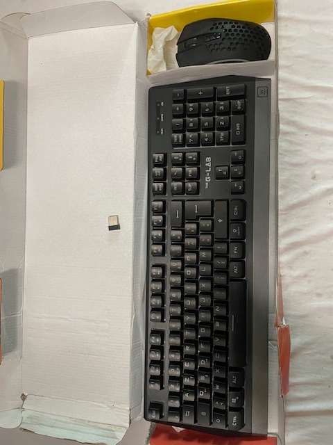 Zestaw klawiatura i mysz The G-Lab Tungsten Combo czarny azerty