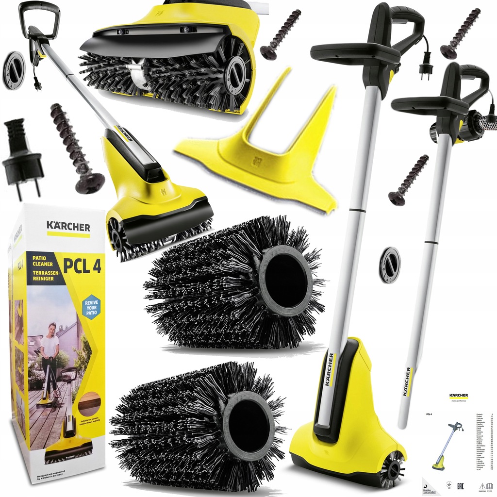 KARCHER PCL 4 PATIO CLEANER ELEKTRYCZNA SZCZOTKA 8272888359