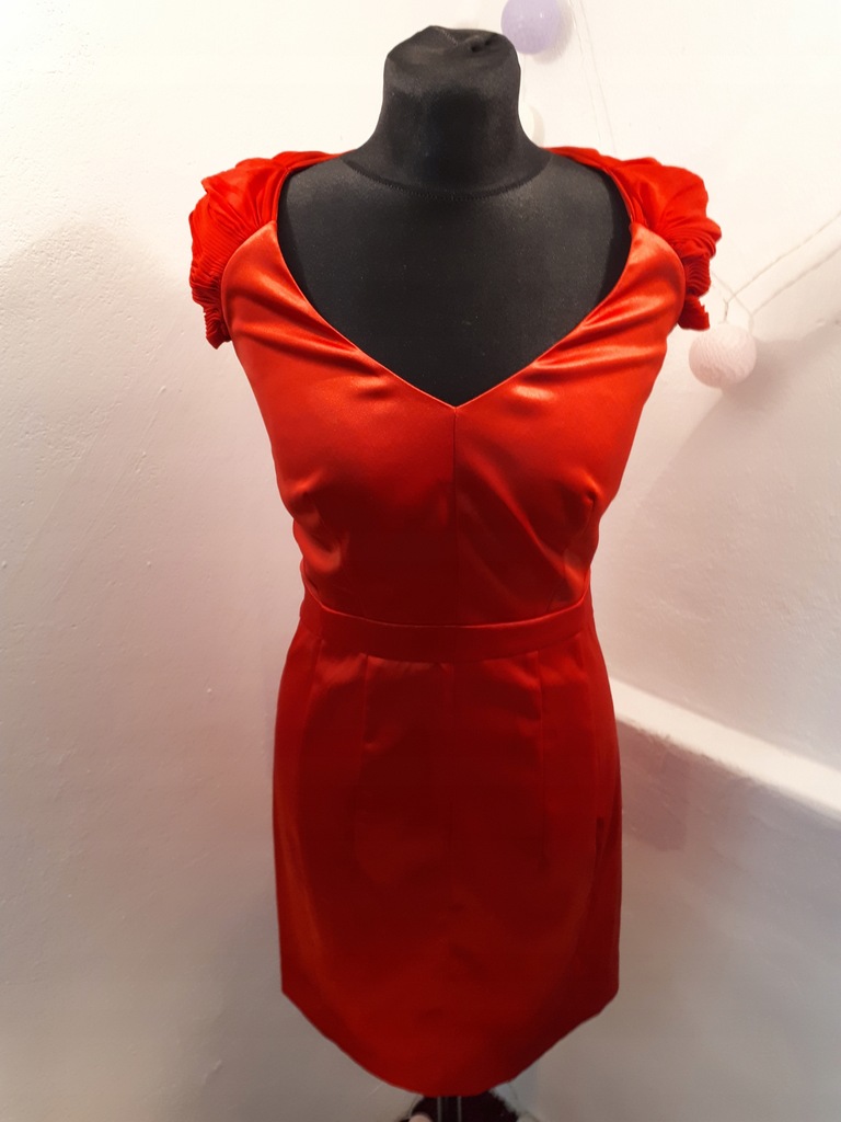 Czerwona sukienka S New Look.WYPRZEDAZ!!!!