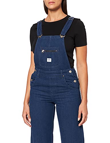 Lee Women's Wide Leg Bib Overalls, Dark Yelt, XS