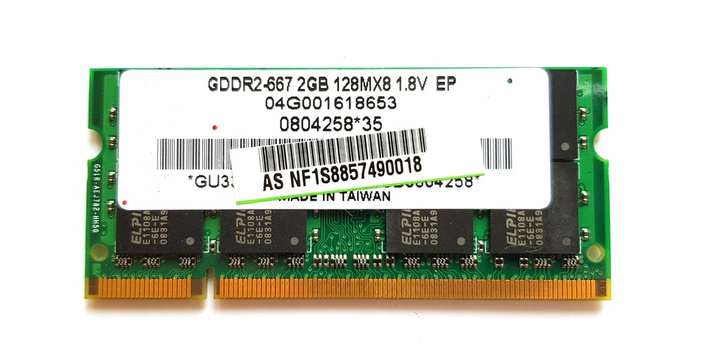 RAM ELPIDA 2GB PC2-5300S DDR2-667 667MHz 667